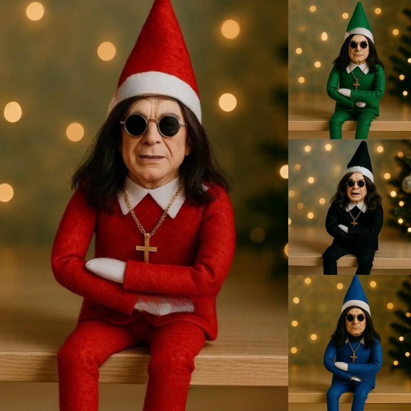 Rockin’ Elf on the Shelf – Ozzy Style Christmas Decor